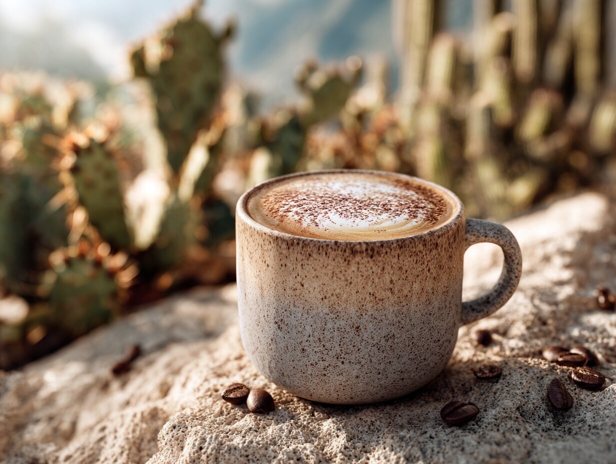 Cappuccino at the coffee bar