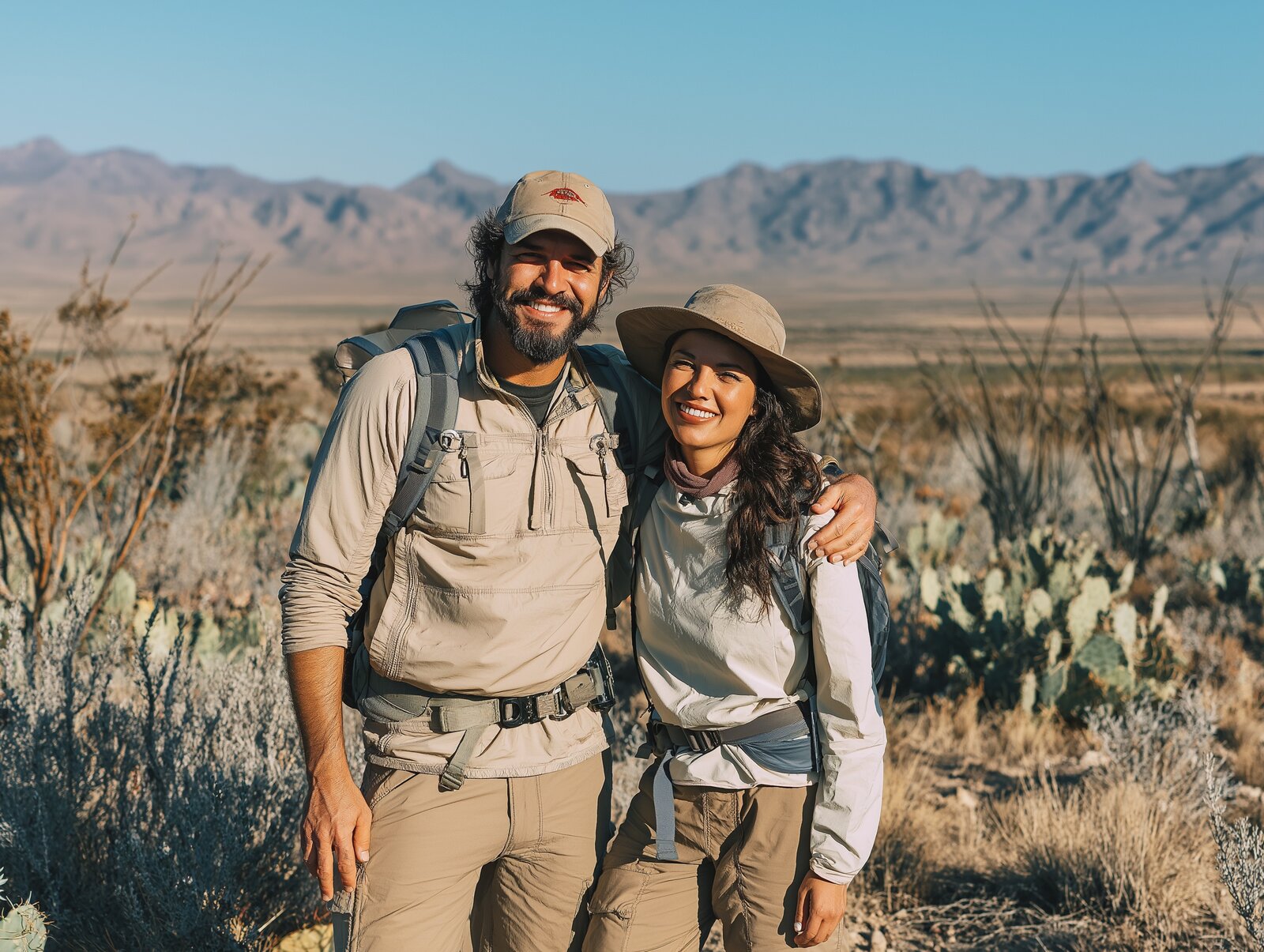Hiking the desert at Diane Lee Resort